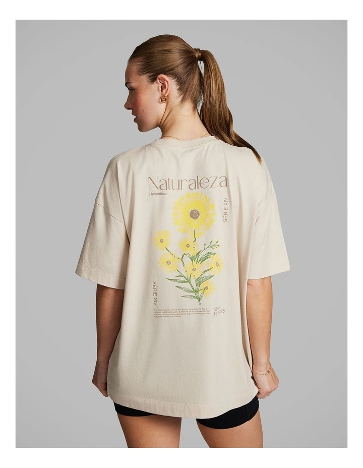 Baggy Fit Tee in Vanilla image 3