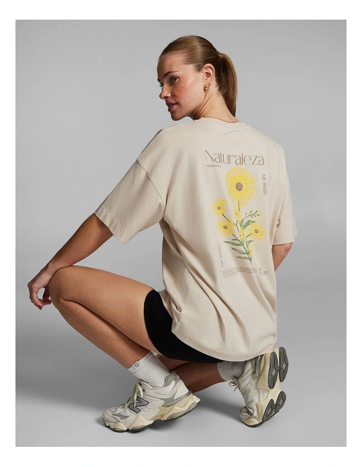Baggy Fit Tee in Vanilla image 6