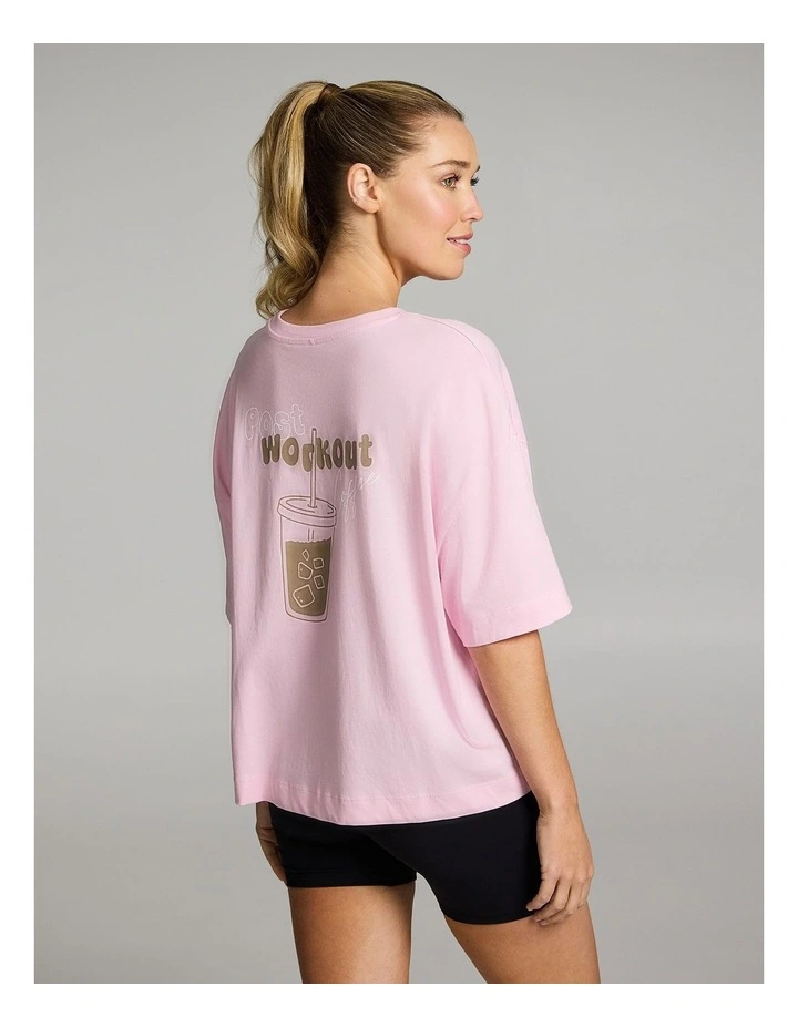 Oversize Boxy Tee in Rosewater image 2