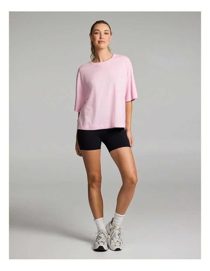 Oversize Boxy Tee in Rosewater image 5