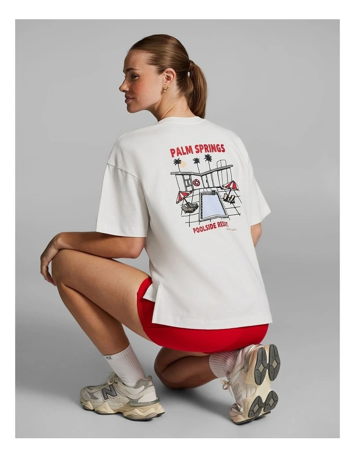 Oversize Tee in White image 6