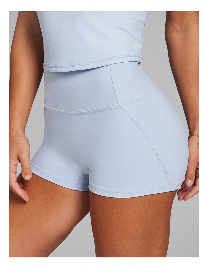 No Front Seam Booty Shorts in Ice Blue image 4