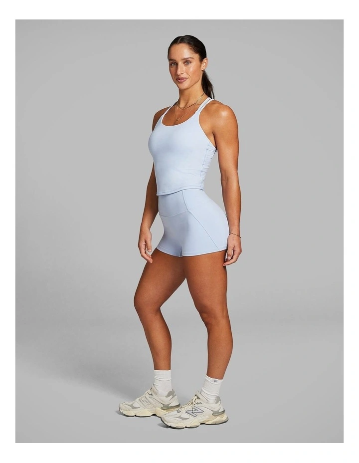 No Front Seam Booty Shorts in Ice Blue image 5