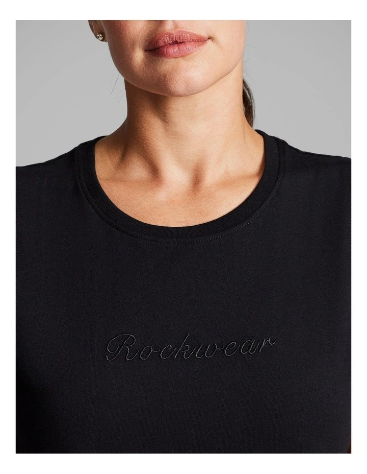 Cotton Boyfriend Tank in Black image 4