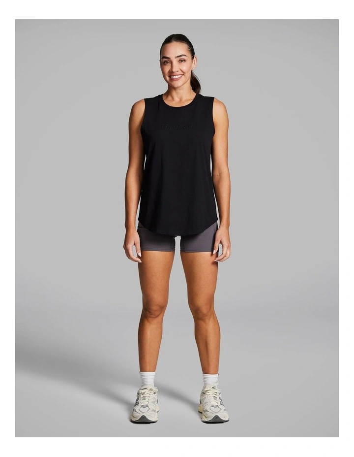 Cotton Boyfriend Tank in Black image 5