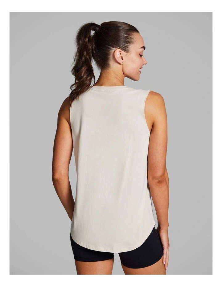 Cotton Boyfriend Tank in Vanilla image 2