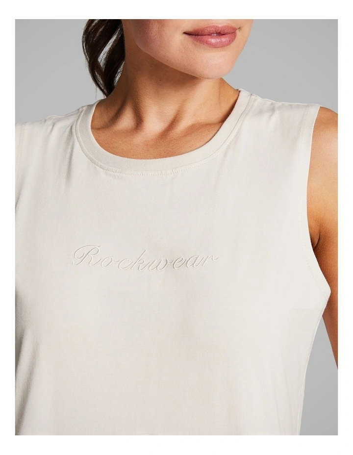 Cotton Boyfriend Tank in Vanilla image 4