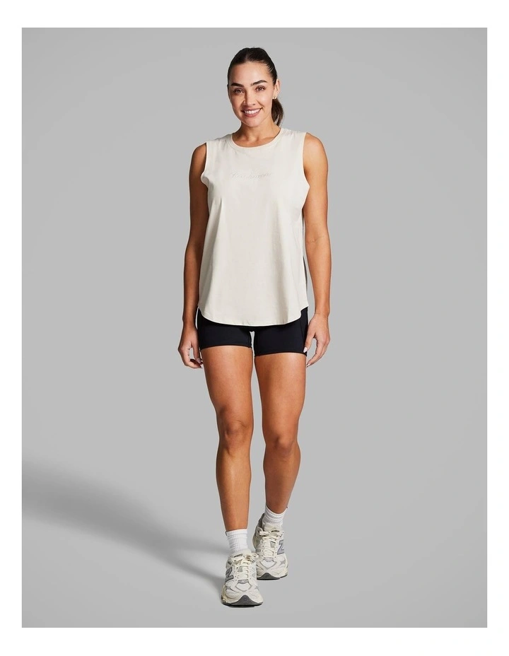 Cotton Boyfriend Tank in Vanilla image 5