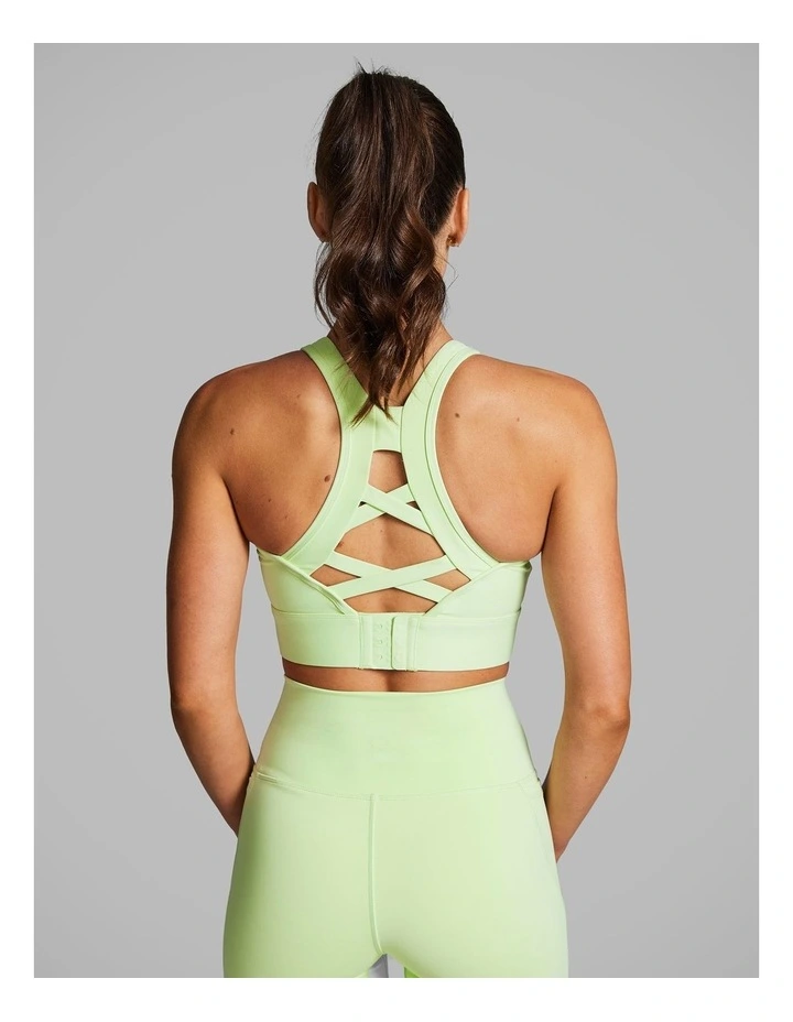 High Impact Sports Bra Lime Soda image 2