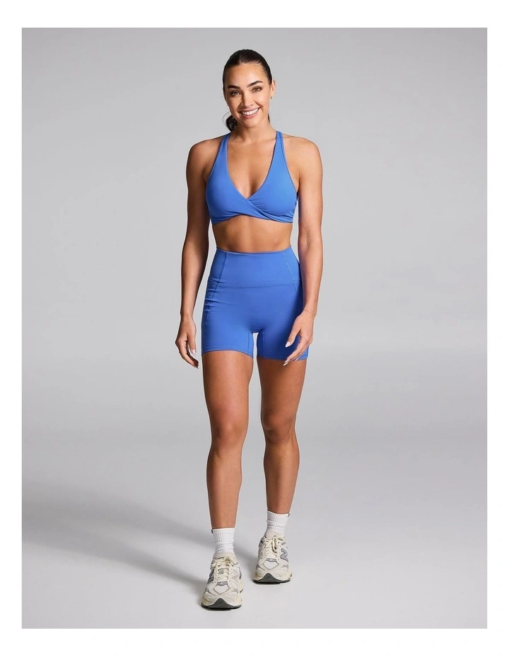 Twist Front Low Impact Sports Bra Bright Blue image 5