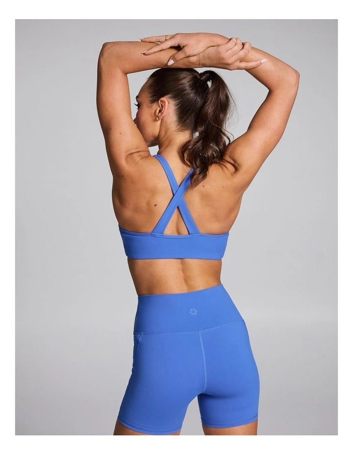 Twist Front Low Impact Sports Bra Bright Blue image 6