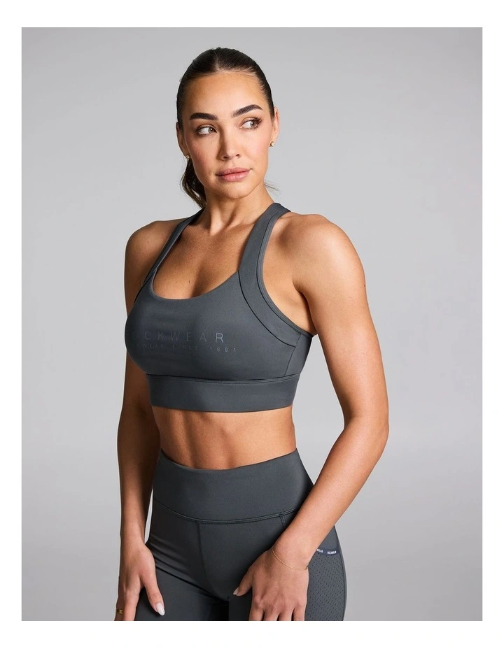 Speed High Impact Sports Bra Dark Khaki image 3