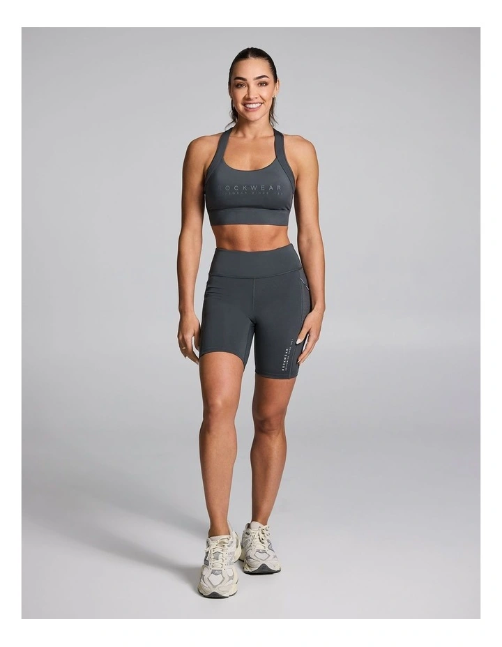 Speed High Impact Sports Bra Dark Khaki image 5