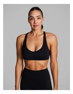 Strappy Low Impact Sports Bra Black