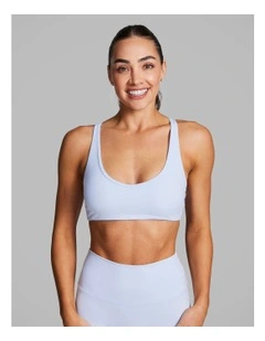 Strappy Low Impact Sports Bra Light Sky Blue
