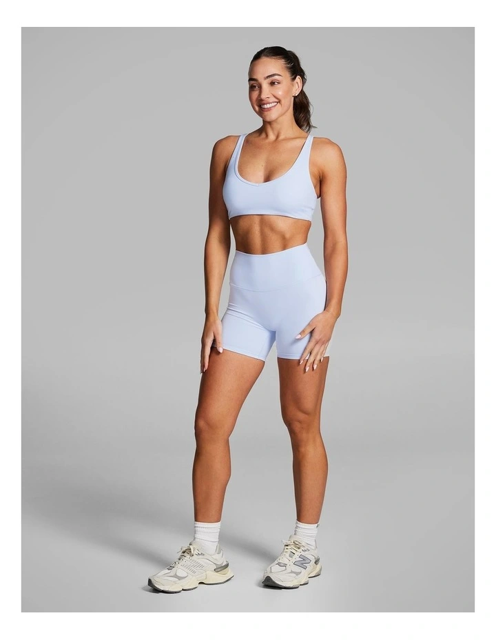 Strappy Low Impact Sports Bra Light Sky Blue image 5