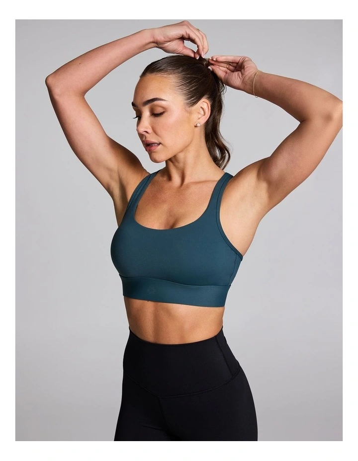 Base One High Impact Sports Bra Midnight Green image 3