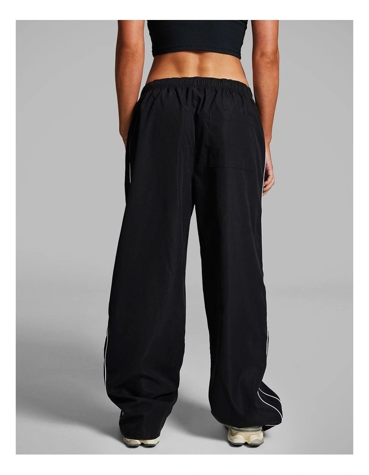 Stripe Side Woven Pants in Black image 2