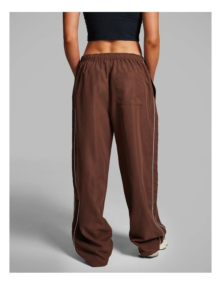 Stripe Side Woven Pants in Walnut image 2