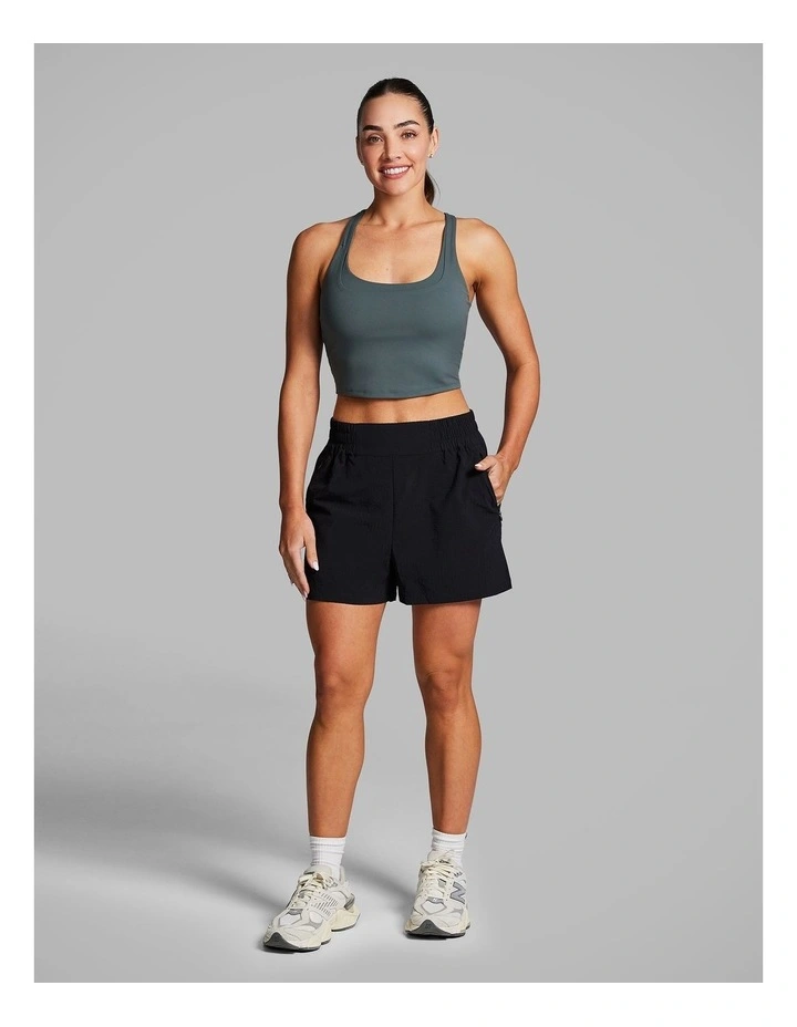 At Leisure Texture Shorts in Black image 5