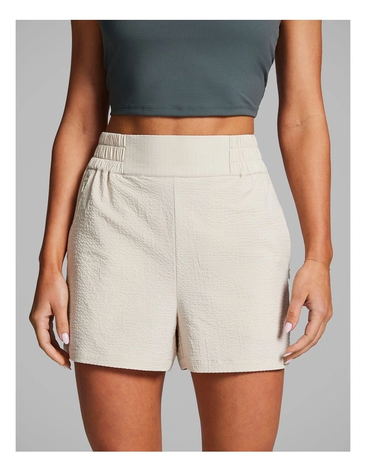 At Leisure Texture Shorts in Vanilla image 1