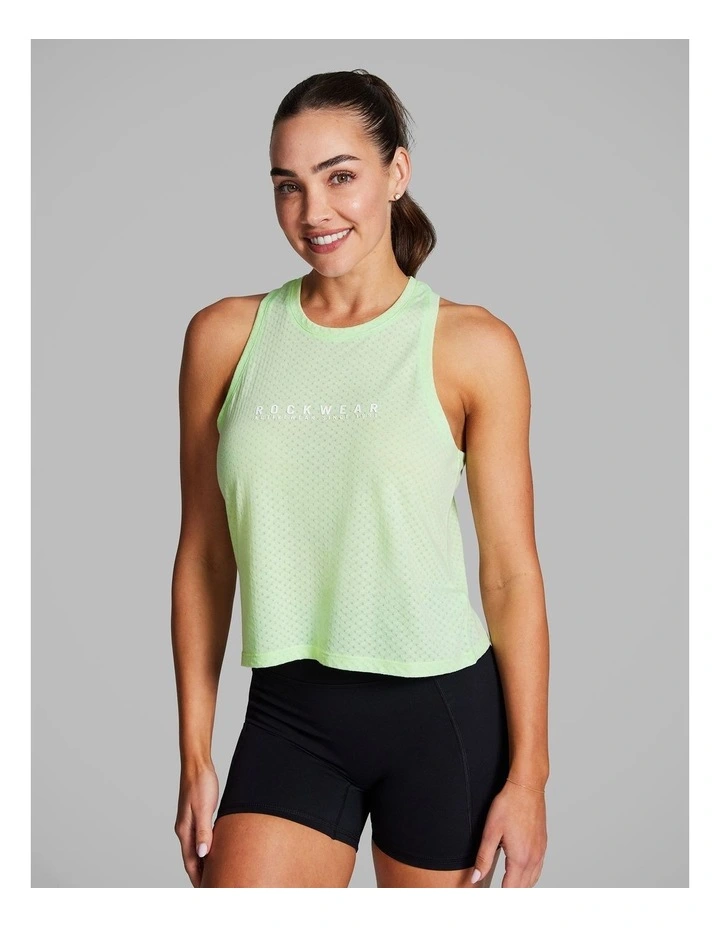 Fleur Hip Length Tank in Lime Soda image 1