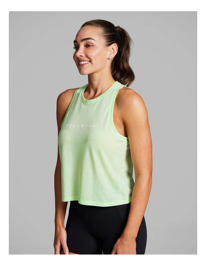 Fleur Hip Length Tank in Lime Soda image 3