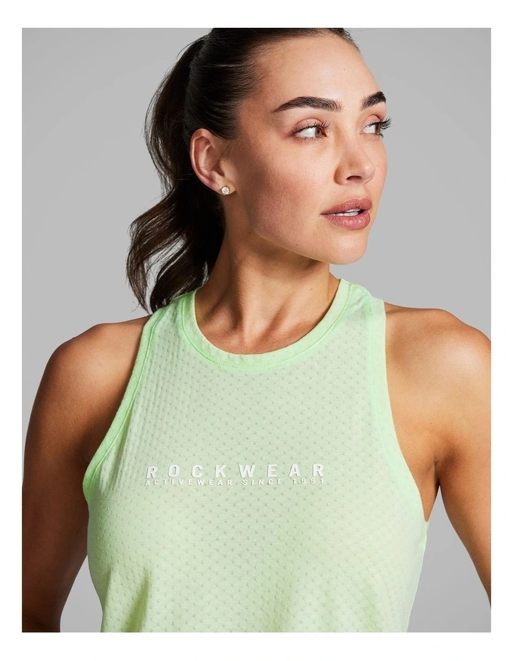 Fleur Hip Length Tank in Lime Soda image 4