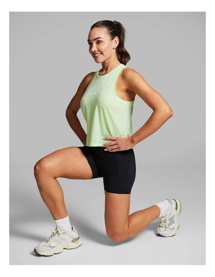 Fleur Hip Length Tank in Lime Soda image 6