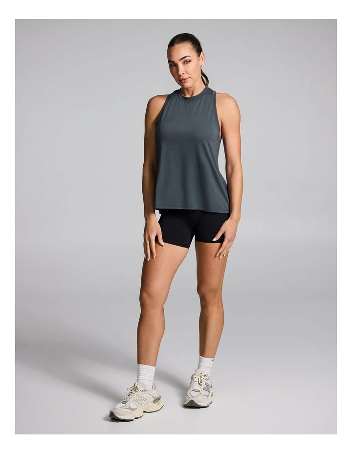 Relaxed Flow Tank in Dark Khaki image 5