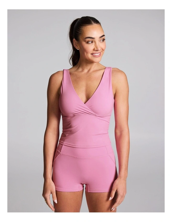 Show Up Singlet in Popular Pink image 1