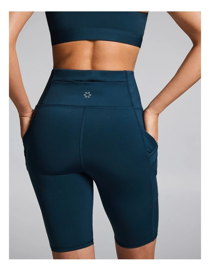 Olympia Pocket Bike Shorts in Ink Green image 2