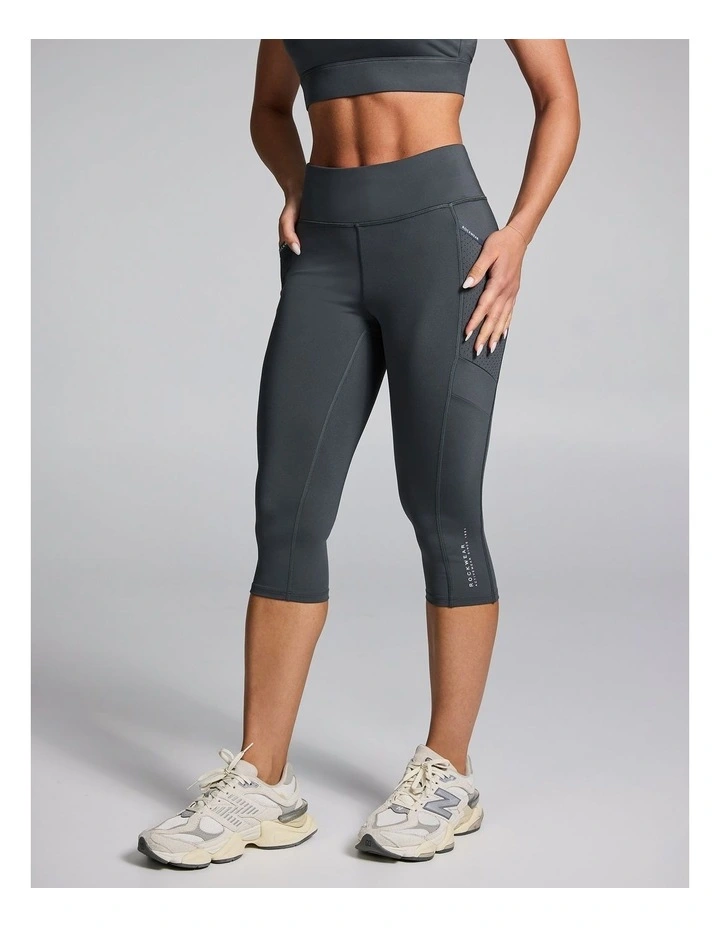 Speed 3/4 Tights Dark Khaki image 3