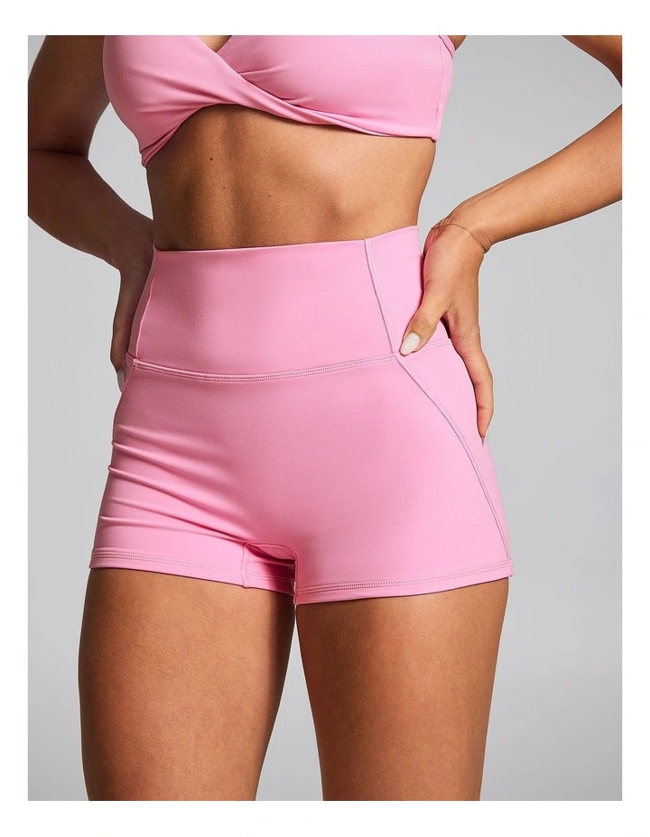 No Front Seam Booty Shorts Popular Pink image 3