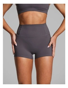 No Front Seam Booty Shorts Smoke