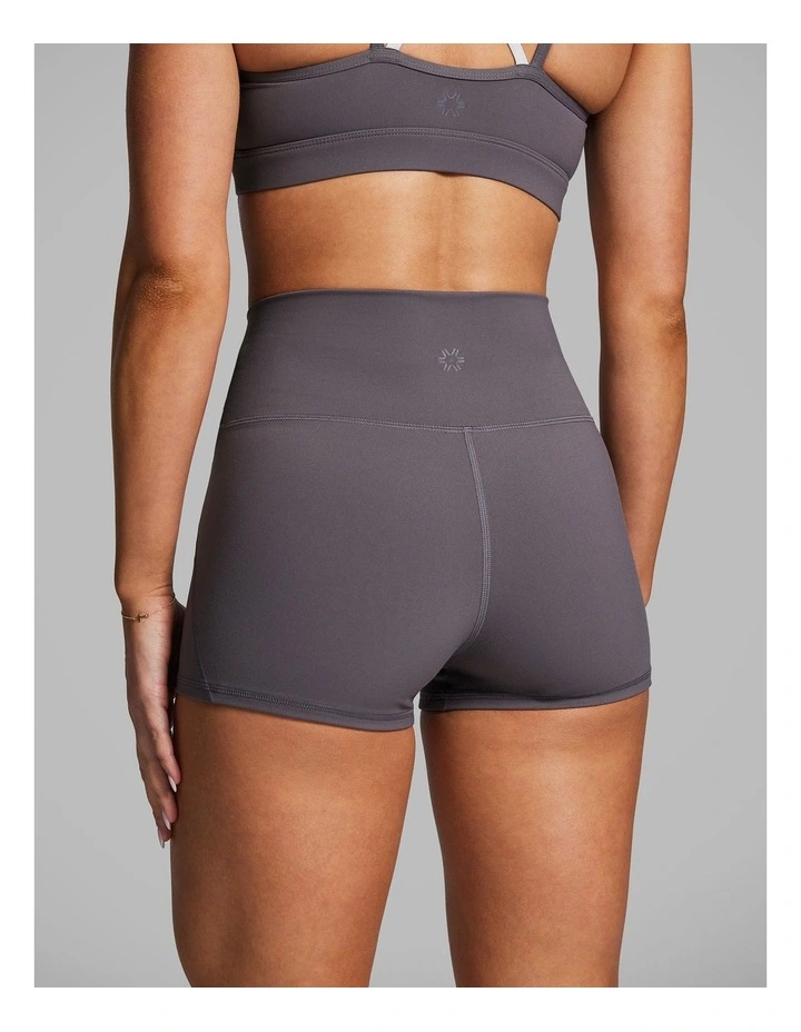 No Front Seam Booty Shorts Smoke image 2