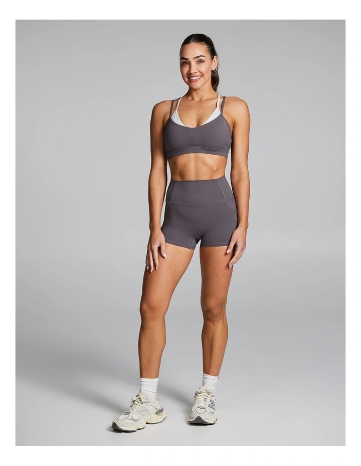 No Front Seam Booty Shorts Smoke image 5