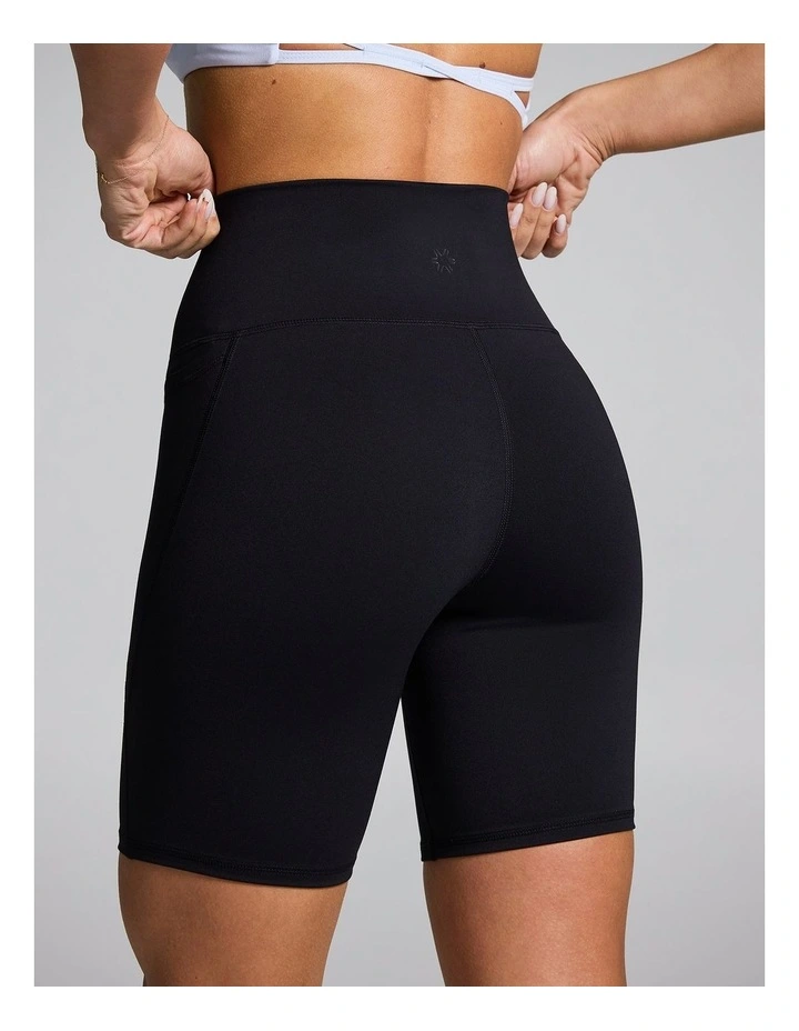 No Front Seam Quad Bike Shorts Black image 2