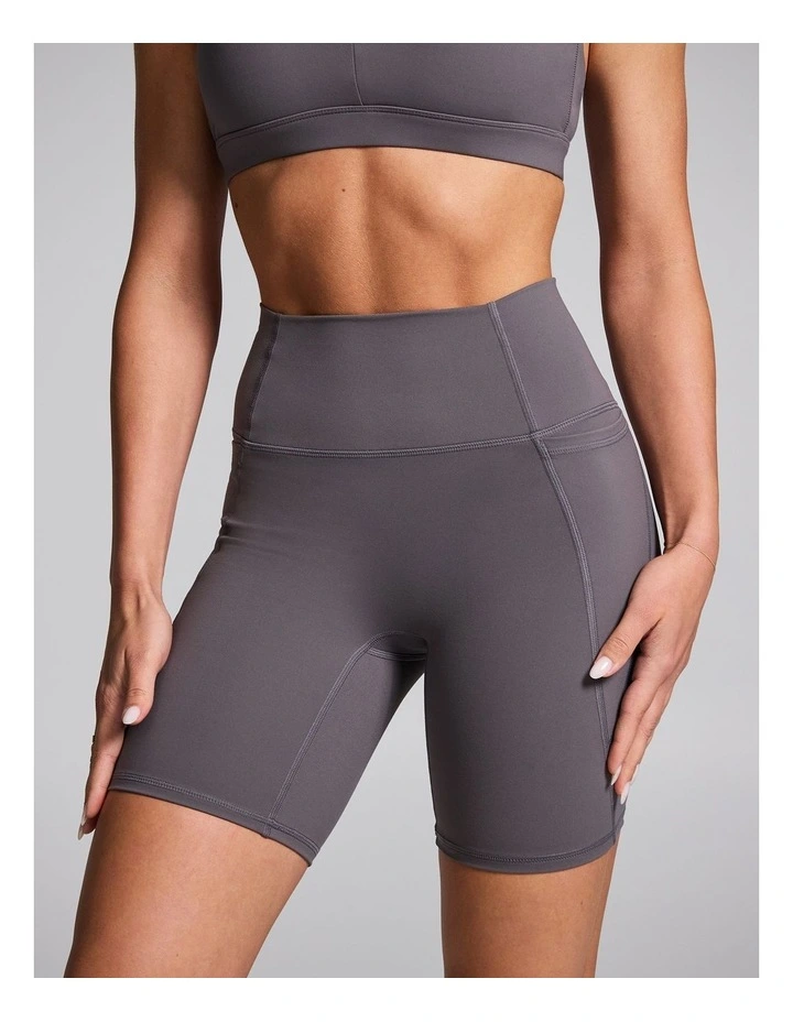 No Front Seam Quad Bike Shorts Smoke image 1