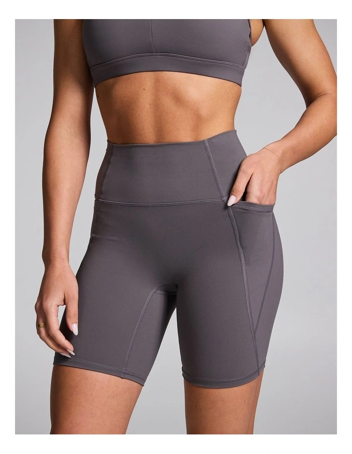 No Front Seam Quad Bike Shorts Smoke image 3