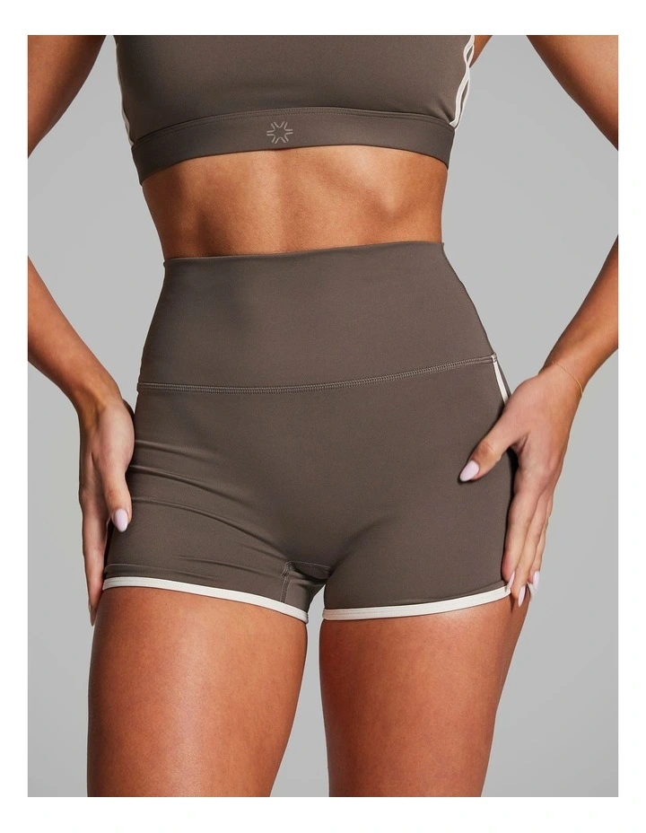 Bind Edge Booty Shorts Burnt in Caramel image 1