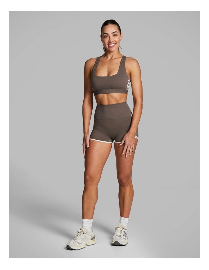 Bind Edge Booty Shorts Burnt in Caramel image 5