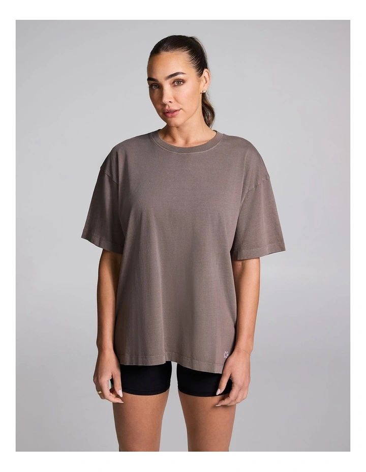Oversize Tee in Brown image 1