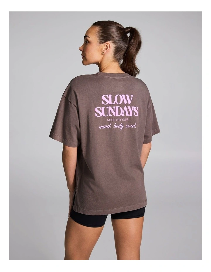 Oversize Tee in Brown image 2