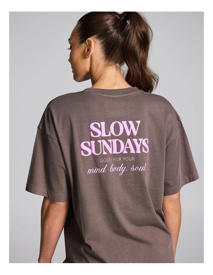 Oversize Tee in Brown image 4
