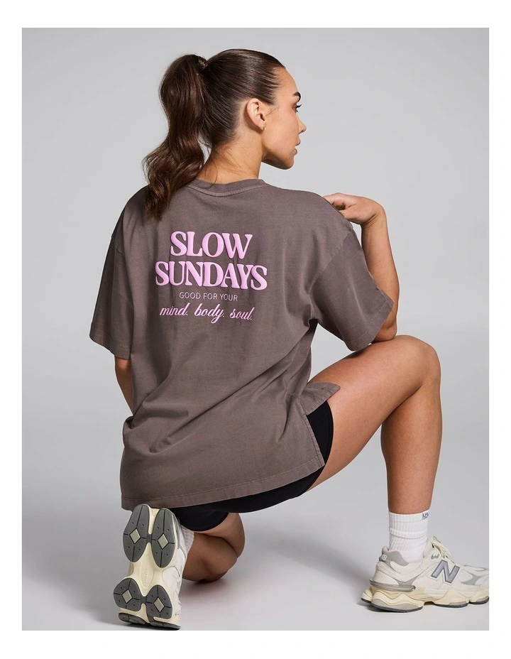 Oversize Tee in Brown image 6