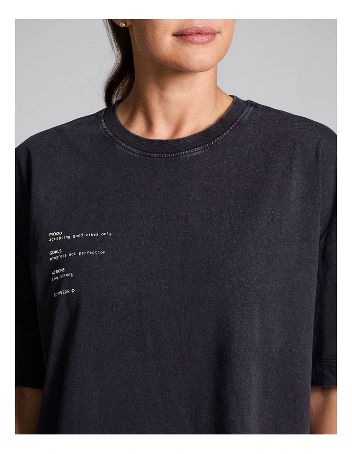 Baggy Fit Tee in Black Acid image 4