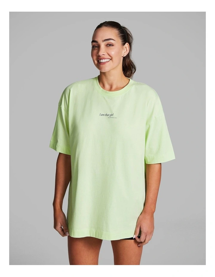Baggy Fit Tee in Lime Soda image 1