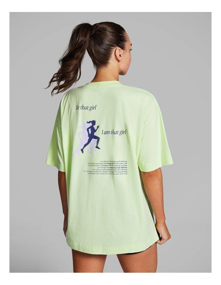 Baggy Fit Tee in Lime Soda image 2