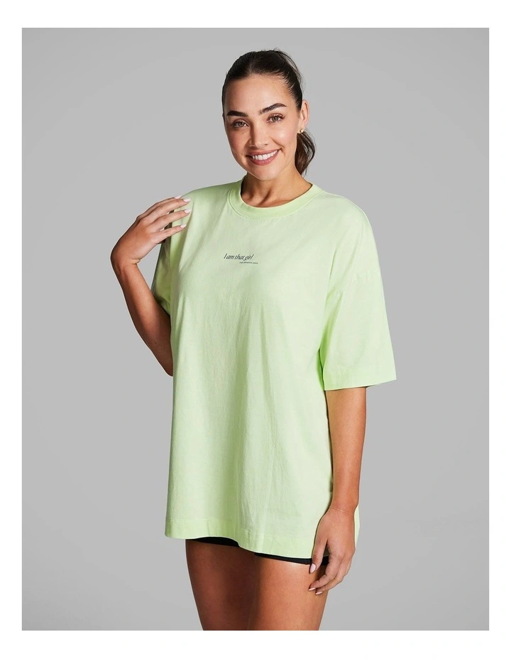 Baggy Fit Tee in Lime Soda image 3